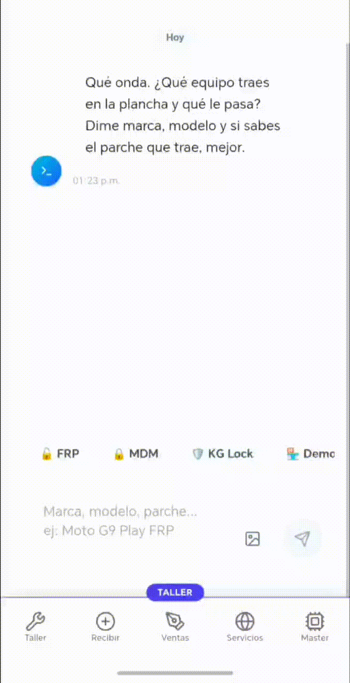 Demo Software Expert IA respondiendo FRP y unlocks